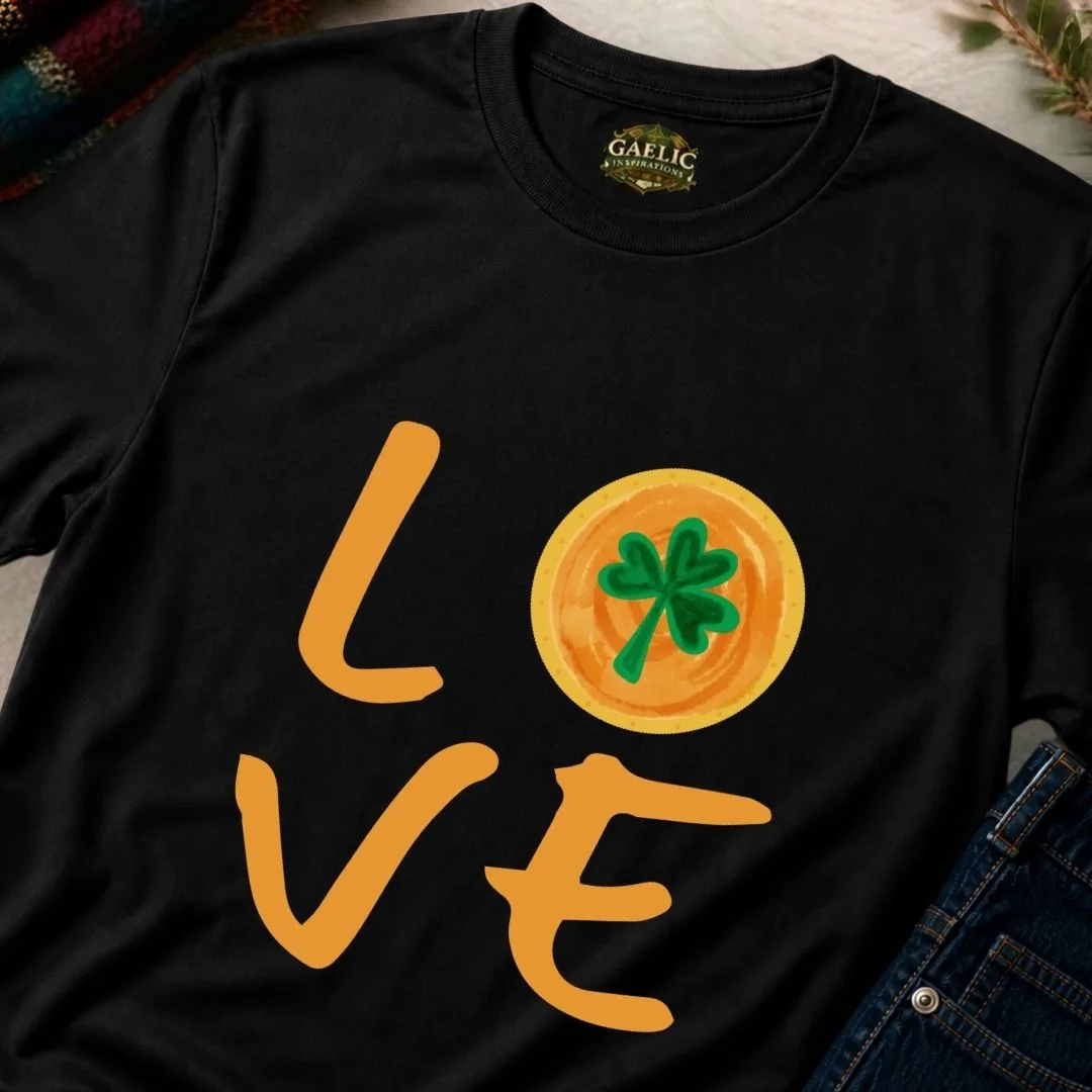 Irish Love T-Shirt | Shamrock Heart Graphic Tee - Image 6