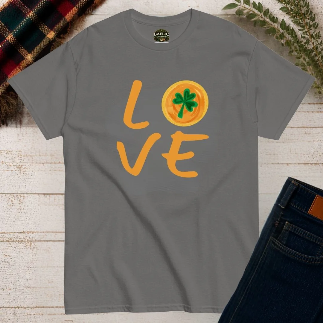 Irish Love T-Shirt | Shamrock Heart Graphic Tee - Image 8