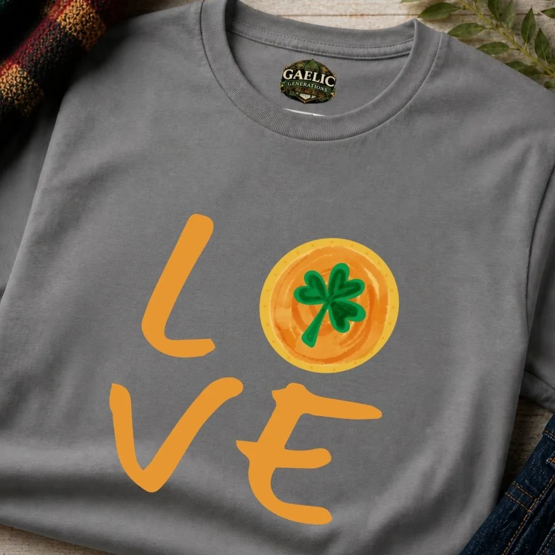 Irish Love T-Shirt | Shamrock Heart Graphic Tee - Image 9