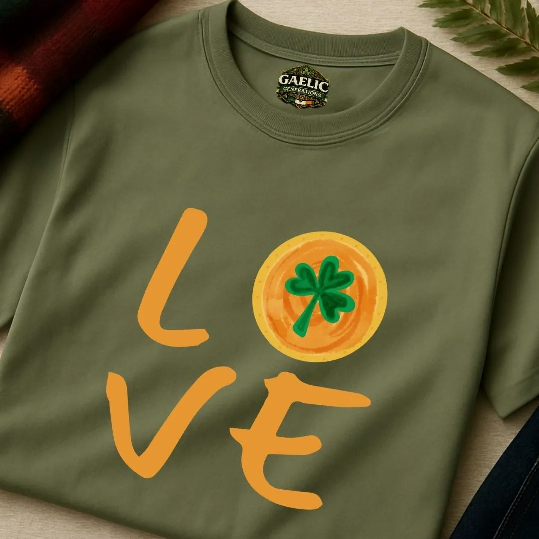 Irish Love T-Shirt | Shamrock Heart Graphic Tee - Image 12