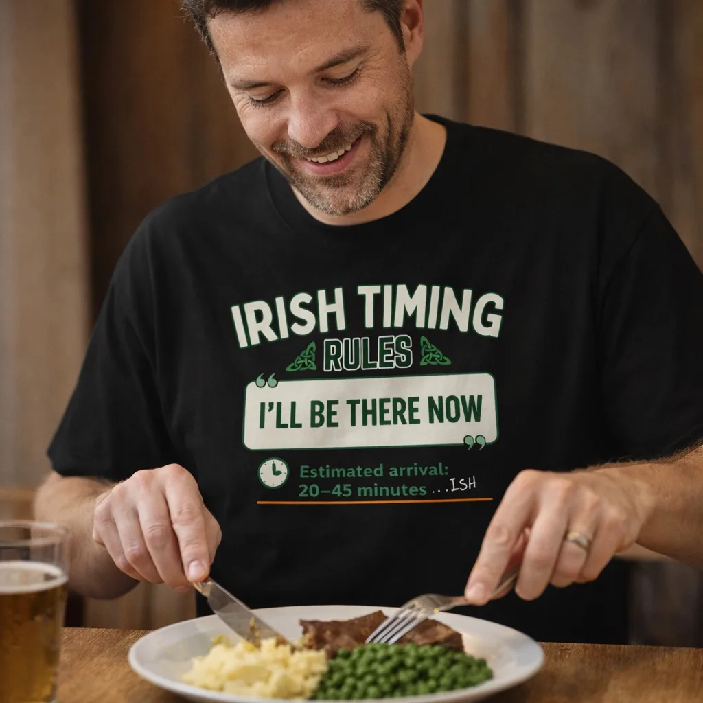 Irish Timing Rules Funny Irish T-Shirt - Image 3