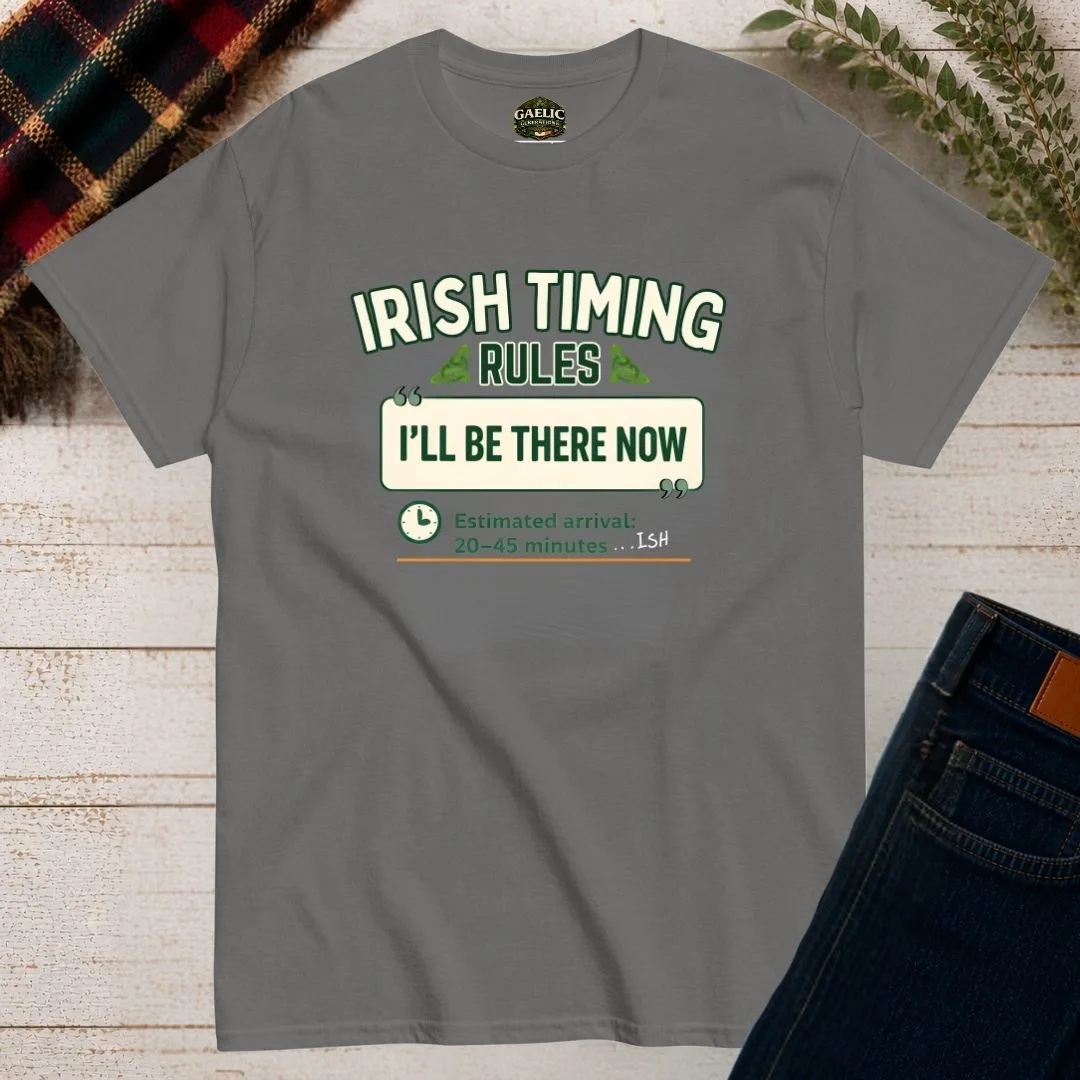 Irish Timing Rules Funny Irish T-Shirt - Image 4