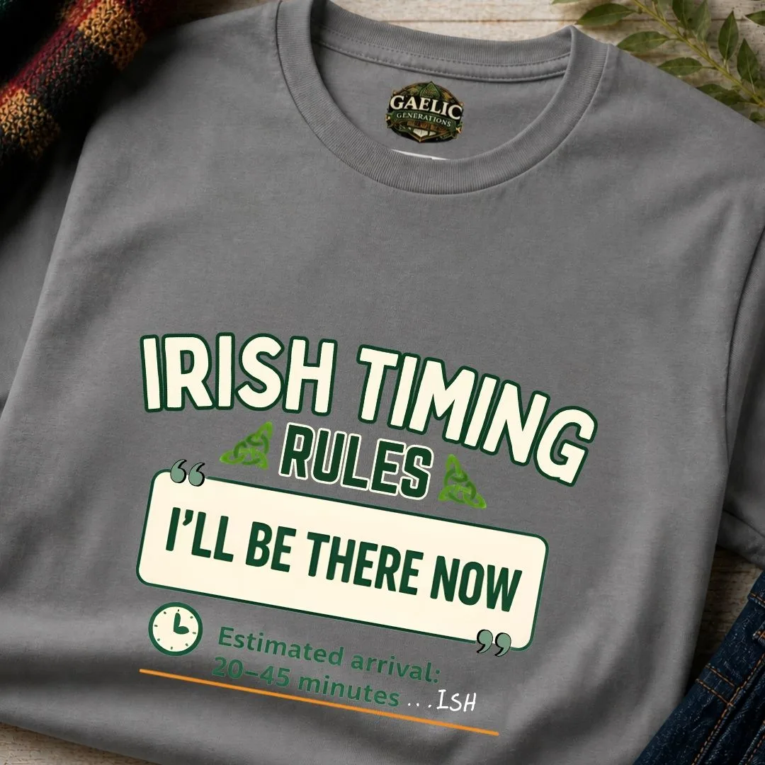 Irish Timing Rules Funny Irish T-Shirt - Image 5