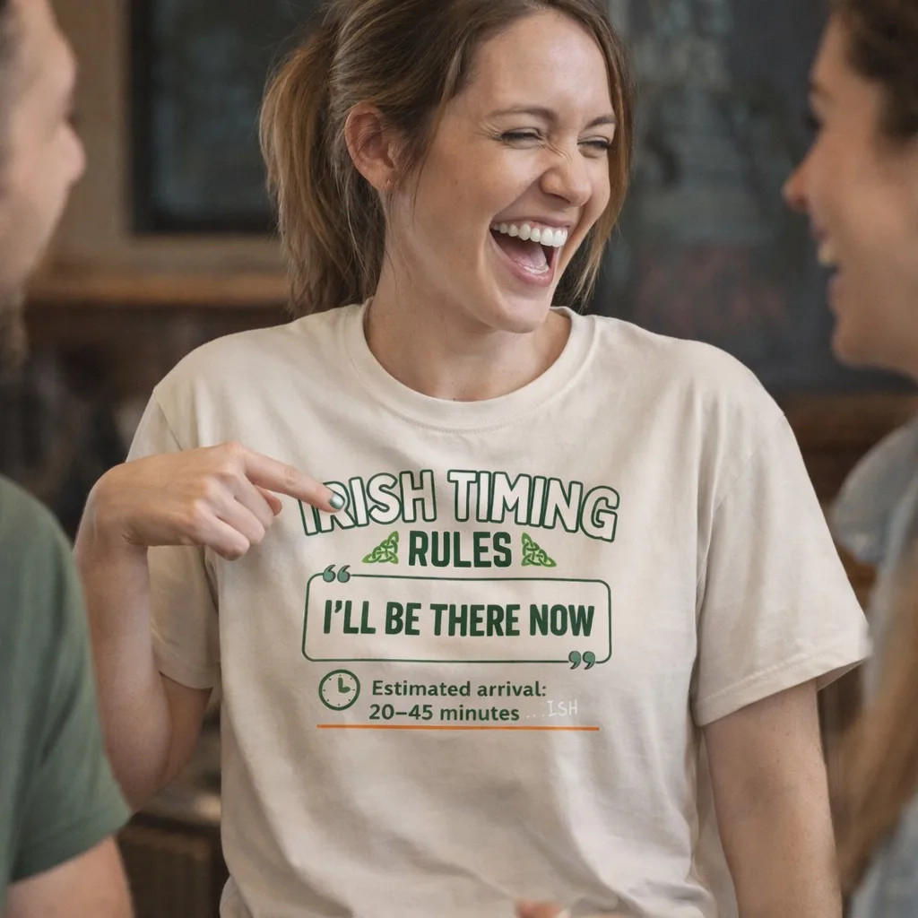 Irish Timing Rules Funny Irish T-Shirt - Image 9