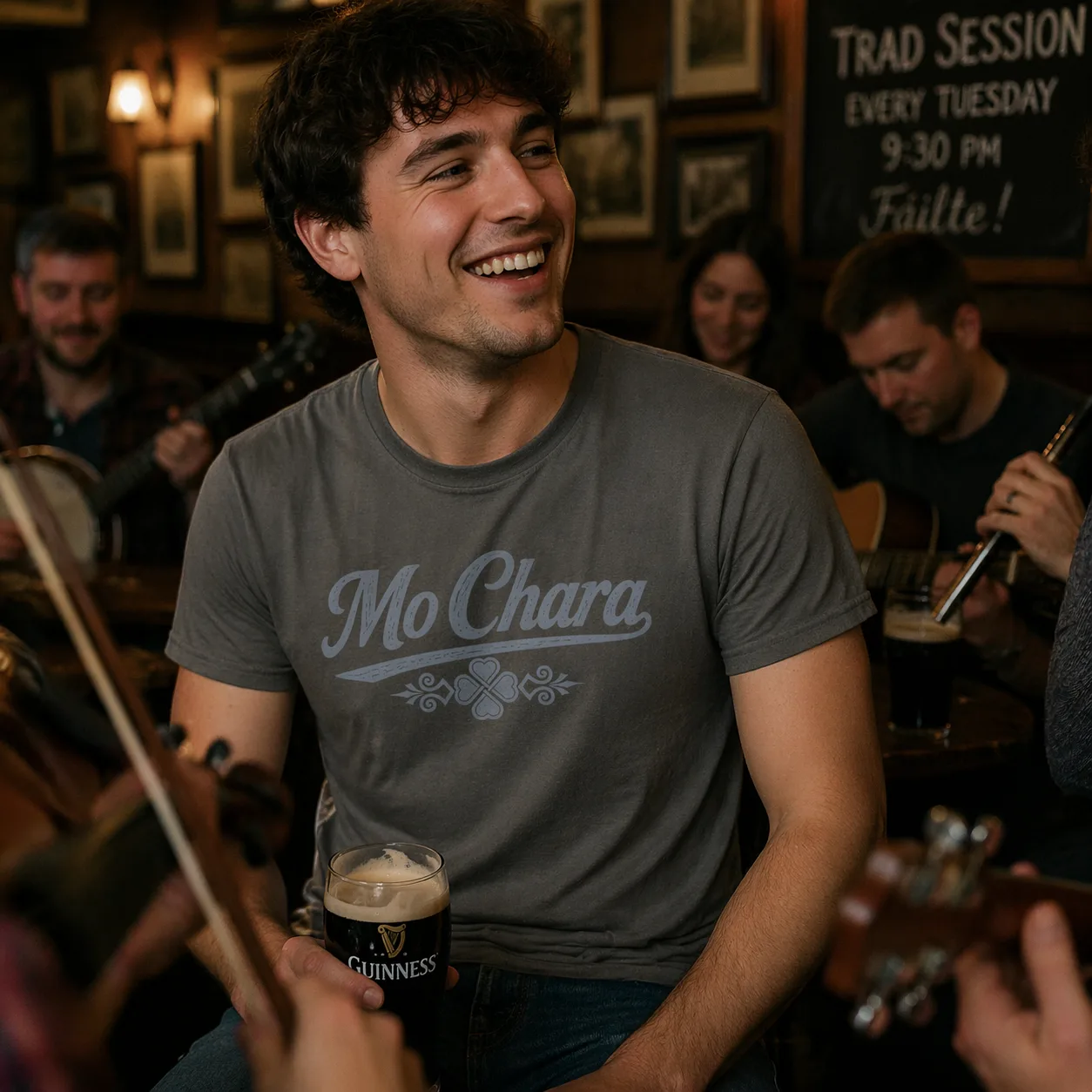 Mo Chara T-Shirt – Irish Friendship Script Tee - Image 4