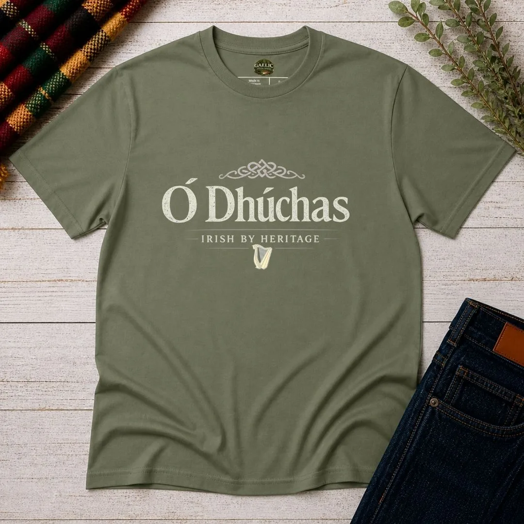 Ó Dhúchas T-Shirt – Irish By Heritage Tee - Image 10