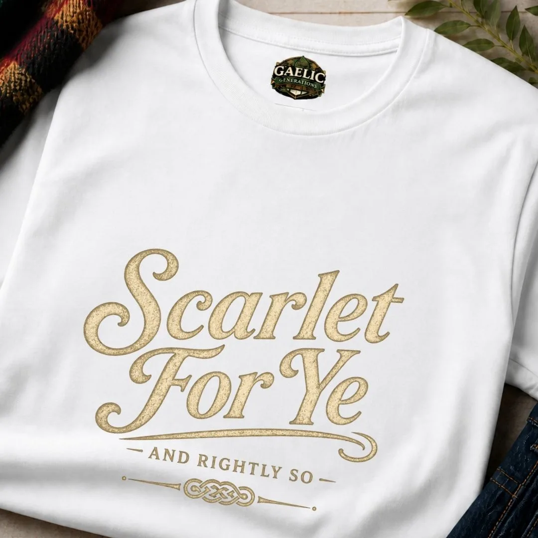 Scarlet For Ye Irish Humour T-Shirt - Image 6