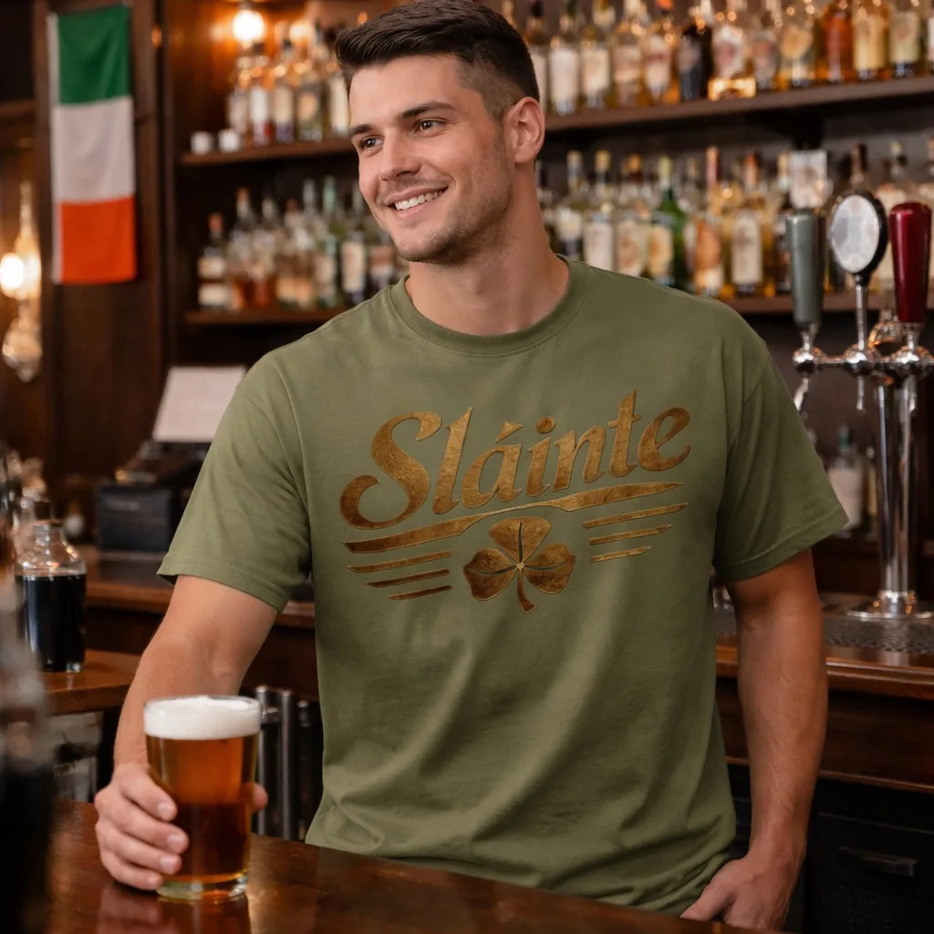 Irish Pub Culture T-Shirt | Sláinte Cheers Tee - Image 12