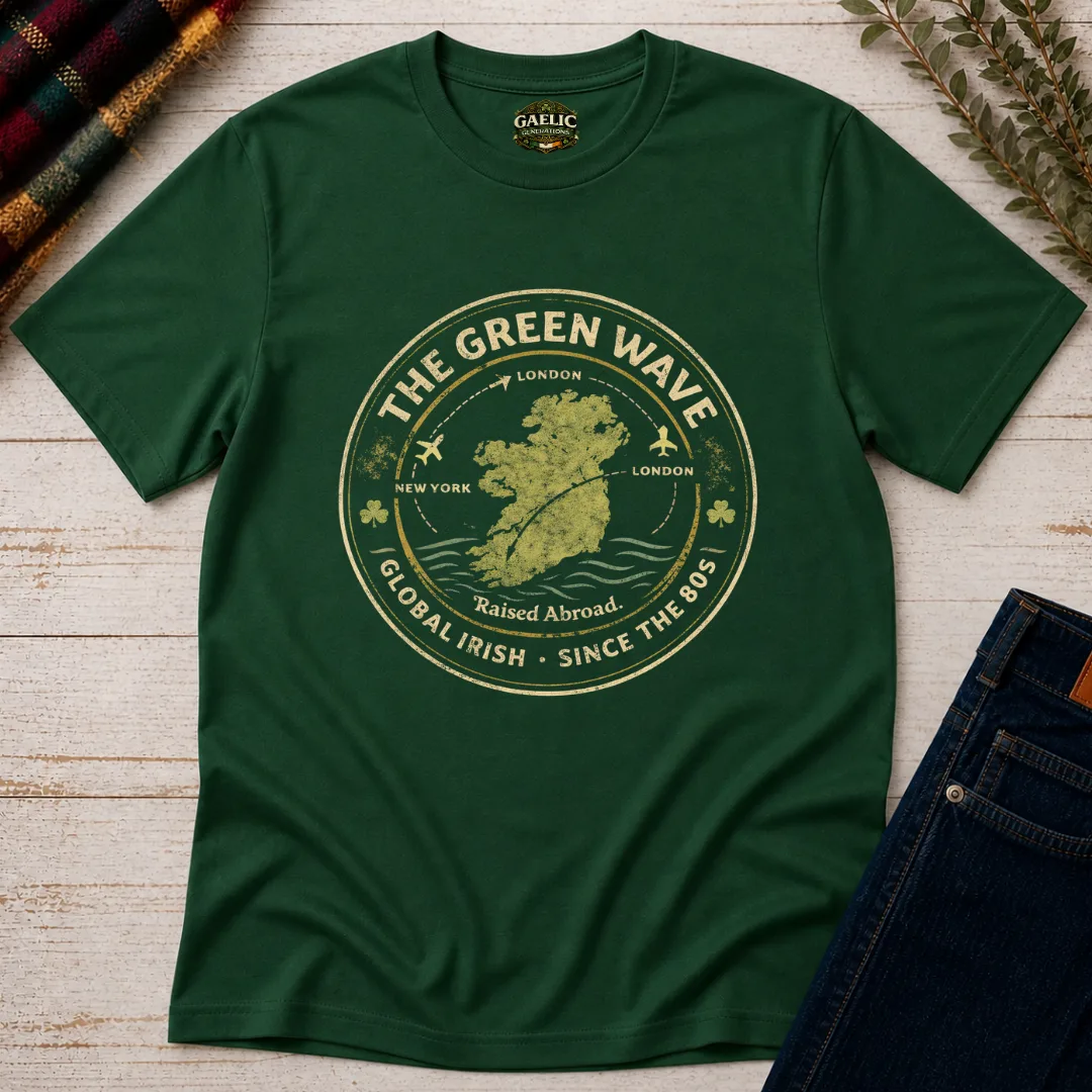 The Green Wave Global Irish Unisex T-shirt – product view