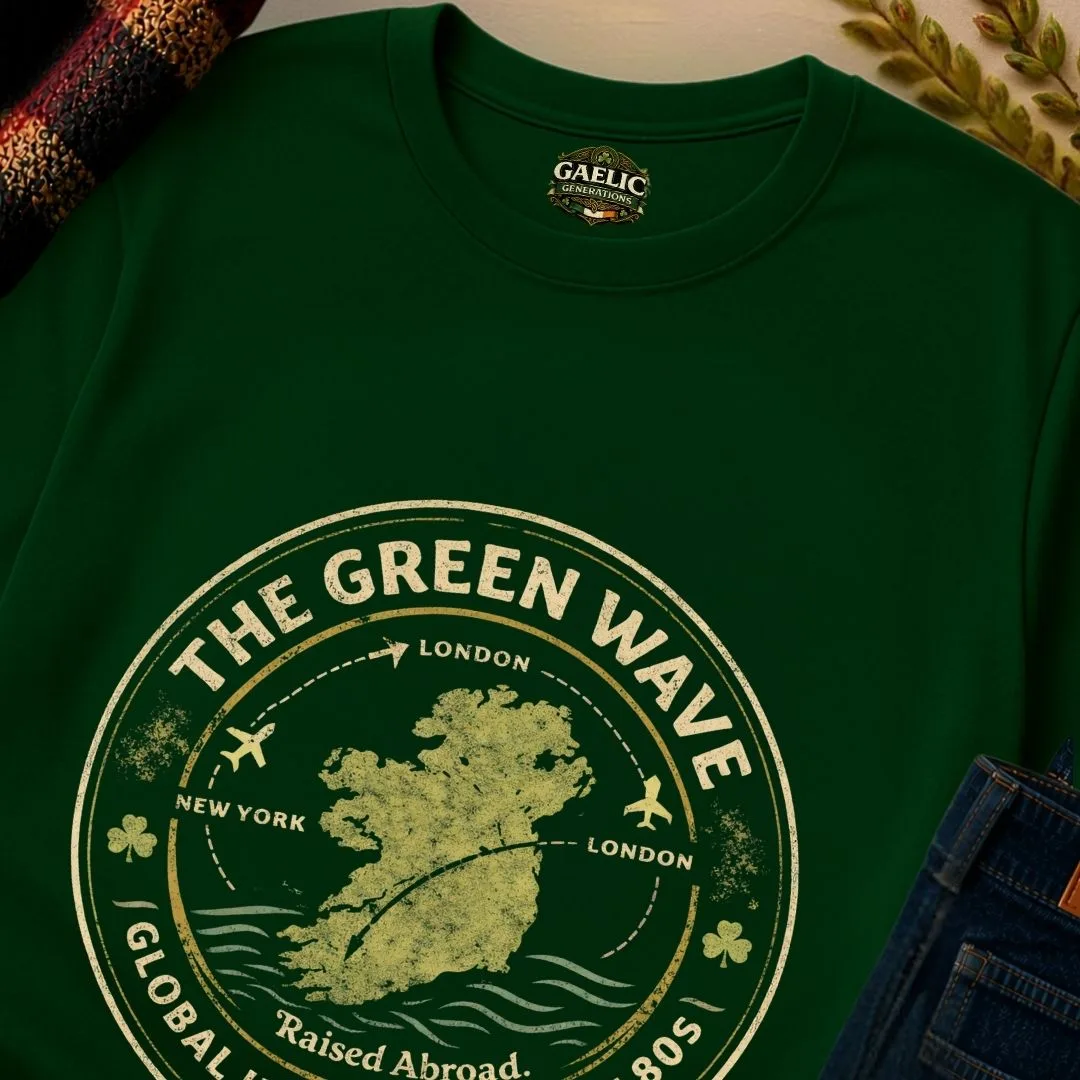 The Green Wave Global Irish Unisex T-shirt - Image 3