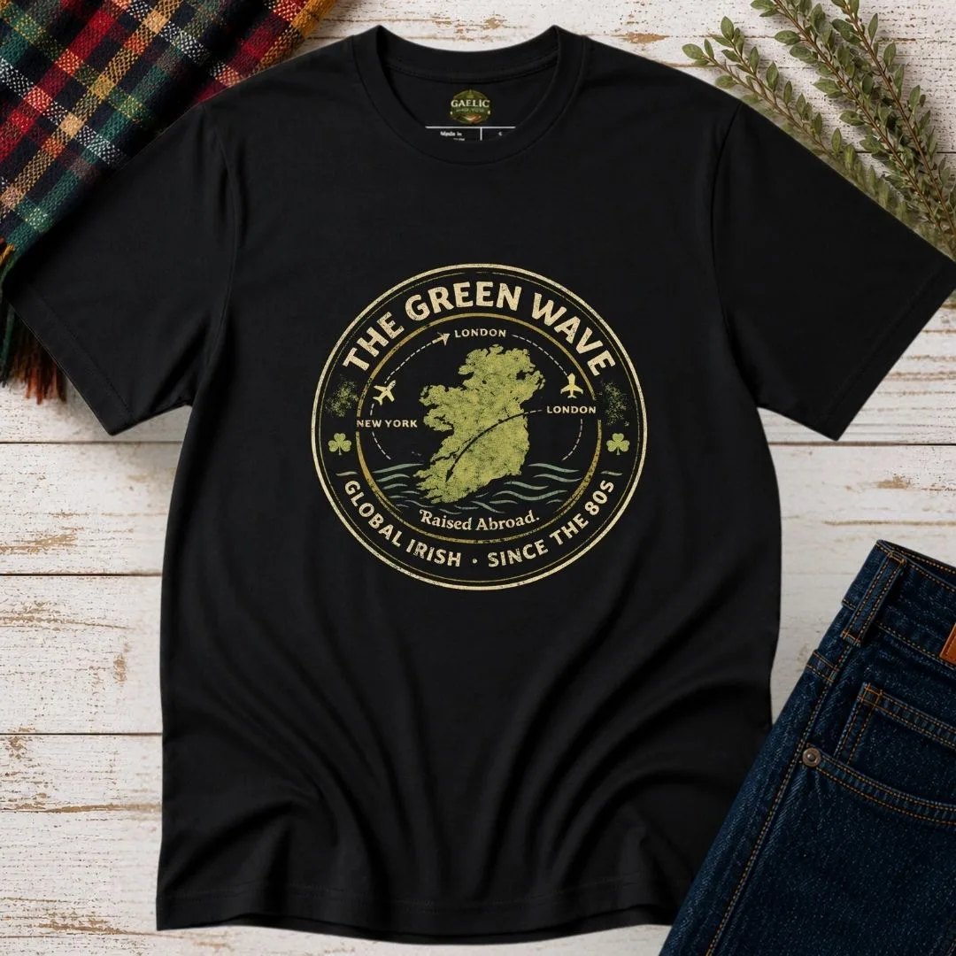 The Green Wave Global Irish Unisex T-shirt – product view