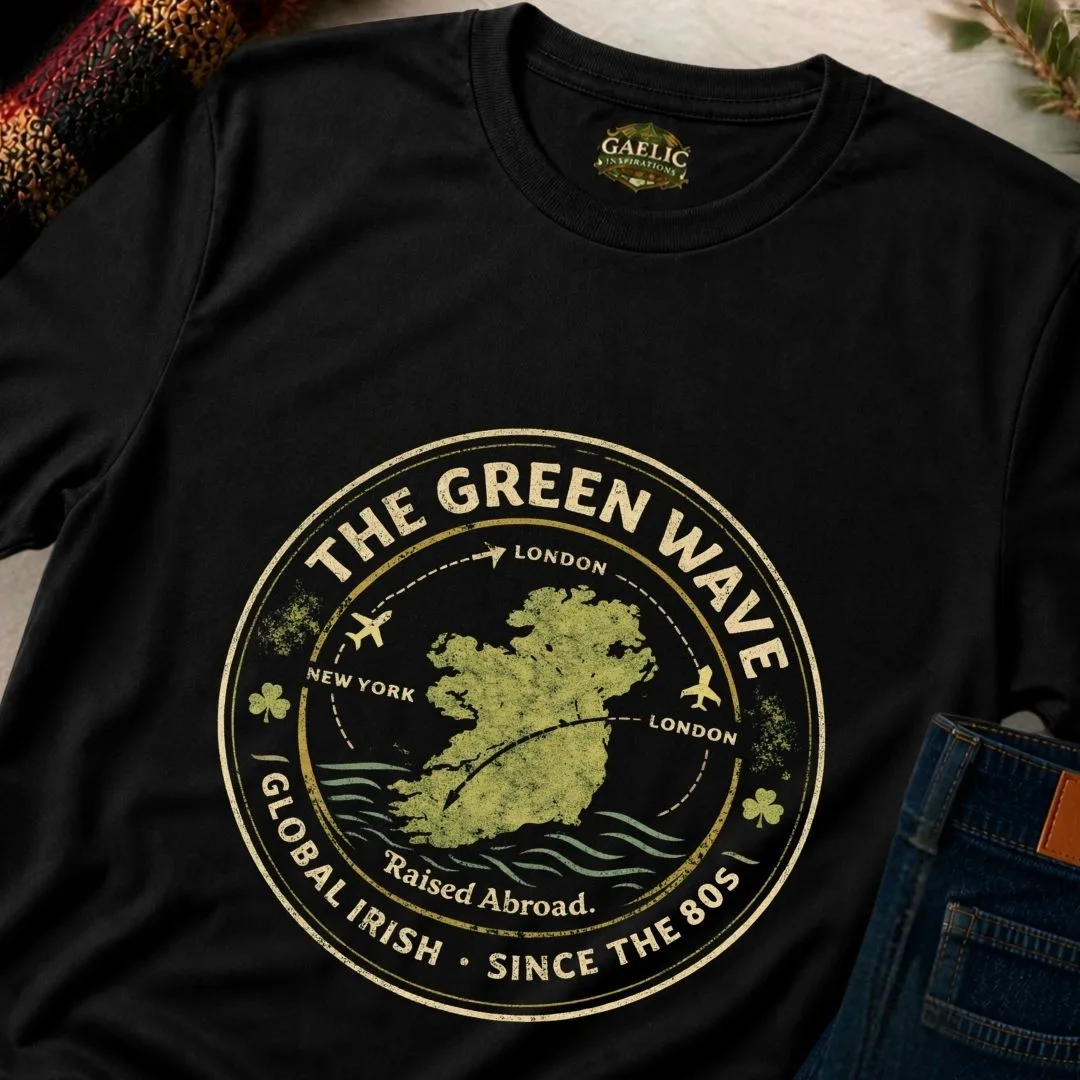 The Green Wave Global Irish Unisex T-shirt - Image 6