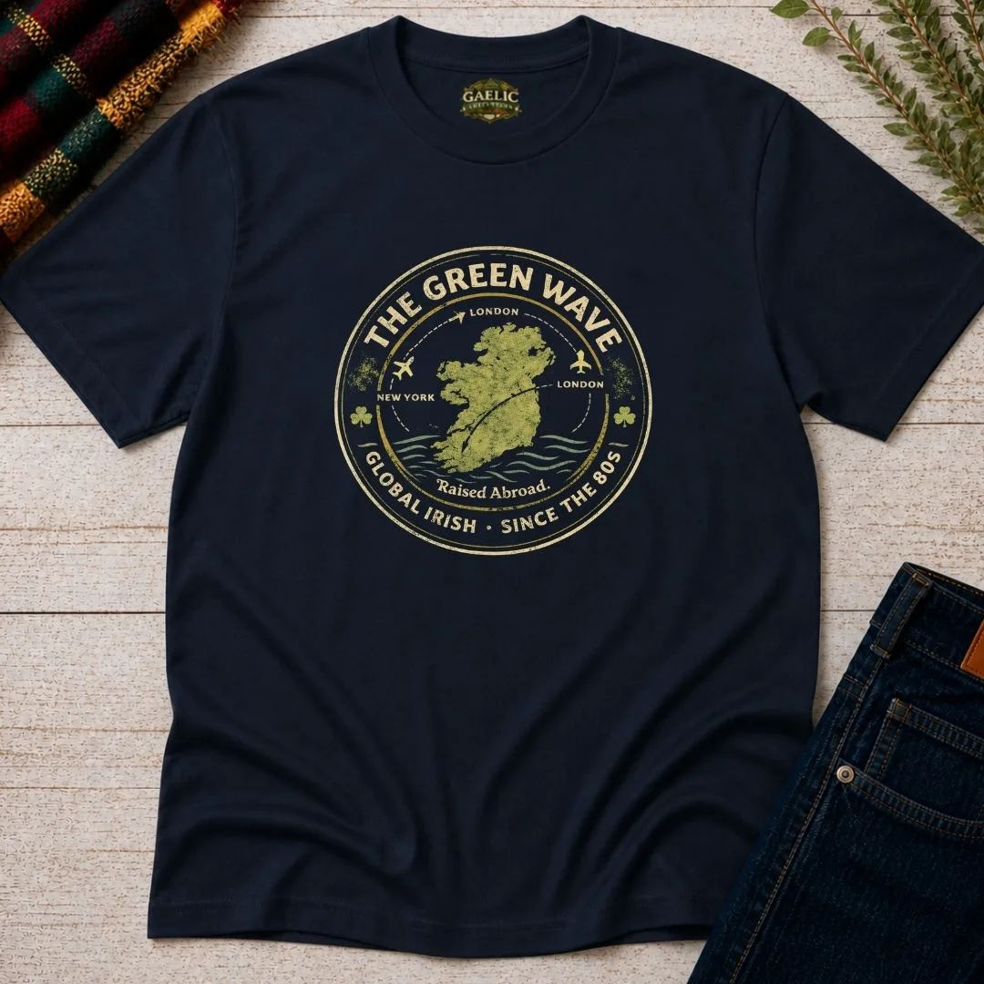 The Green Wave Global Irish Unisex T-shirt - Image 11