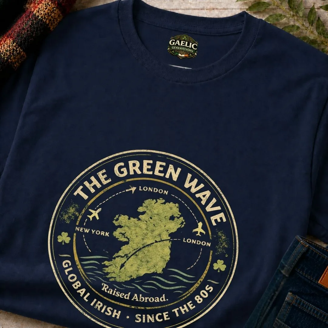 The Green Wave Global Irish Unisex T-shirt - Image 12