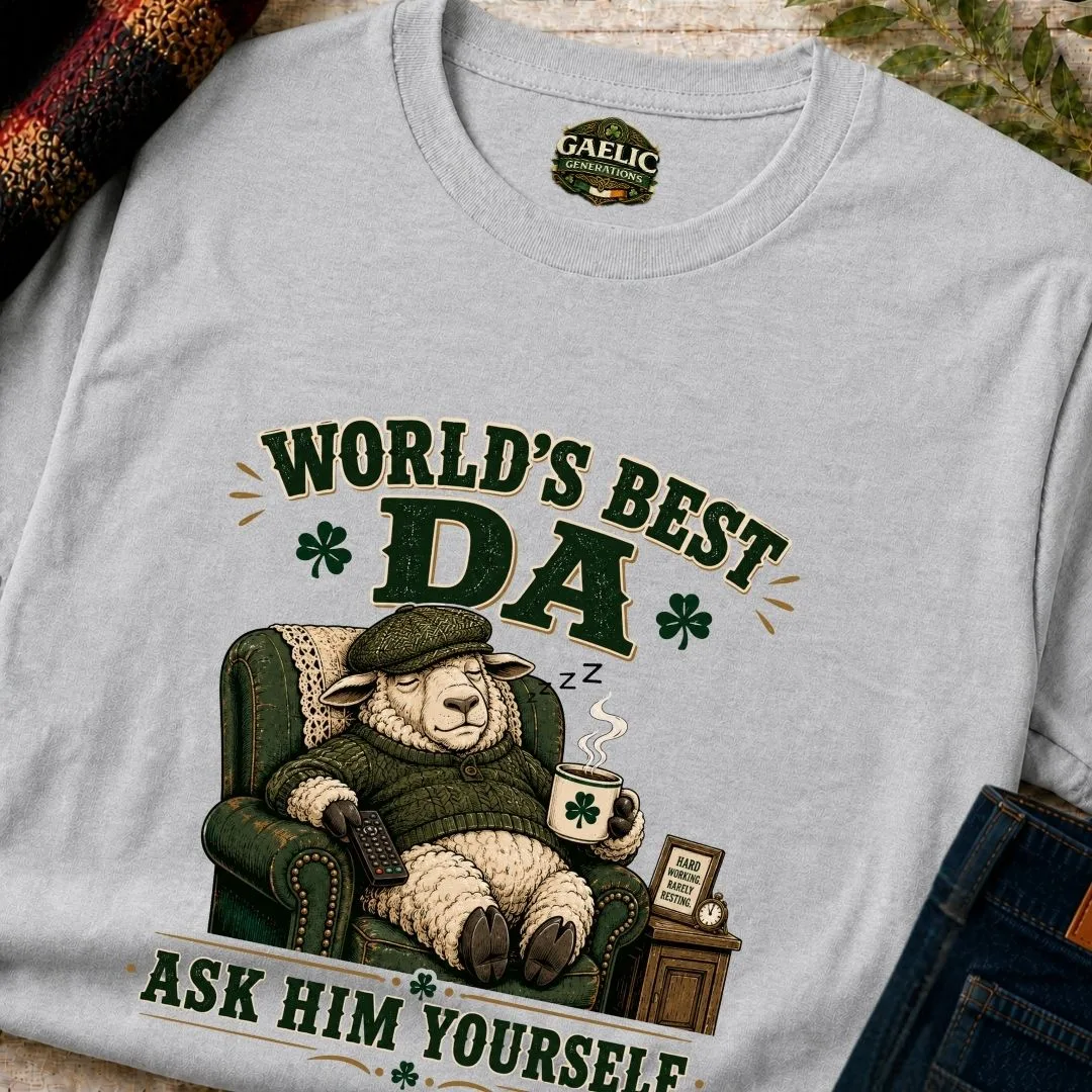 World’s Best Da T-Shirt | Ask Him Yourself - Image 3