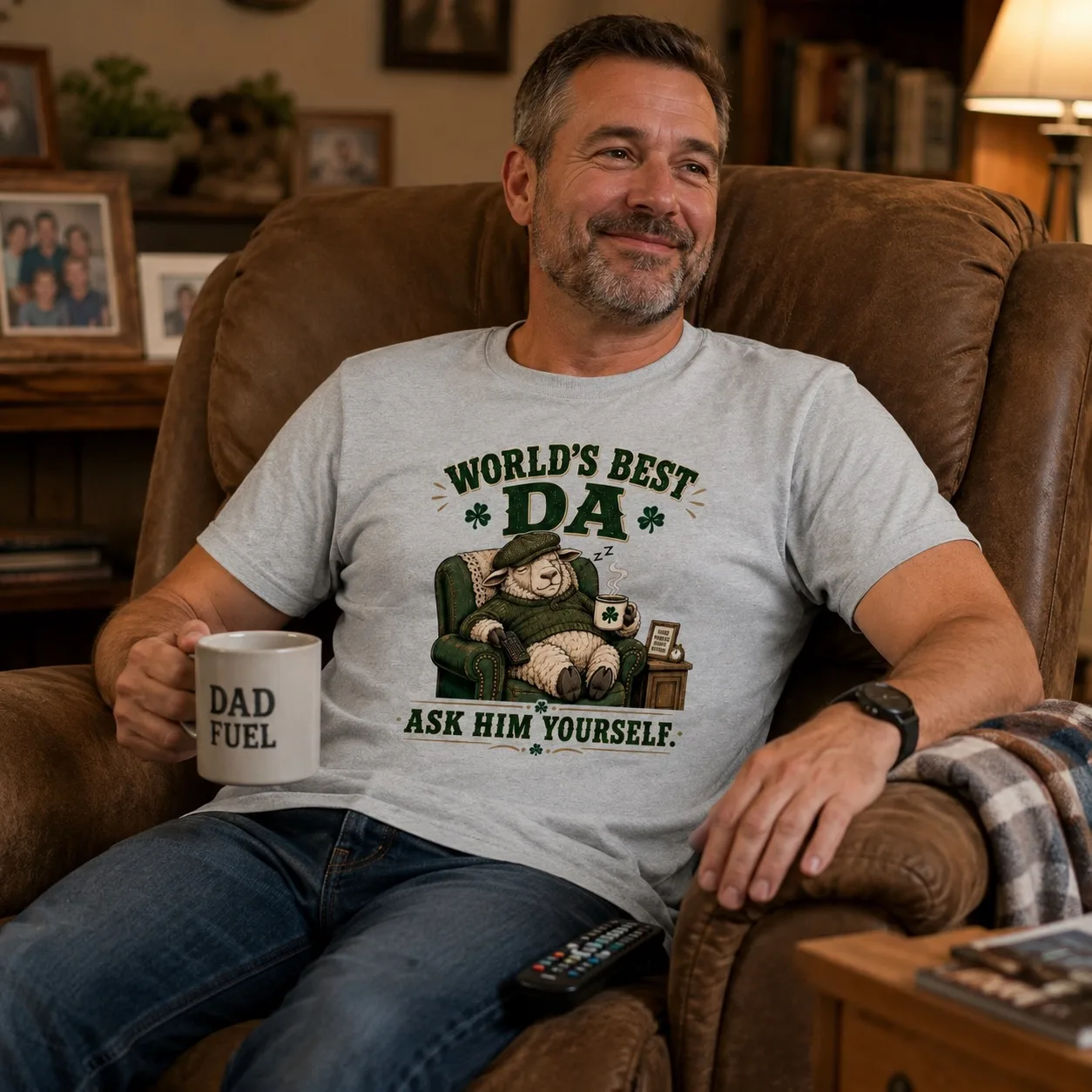 World’s Best Da T-Shirt | Ask Him Yourself - Image 4