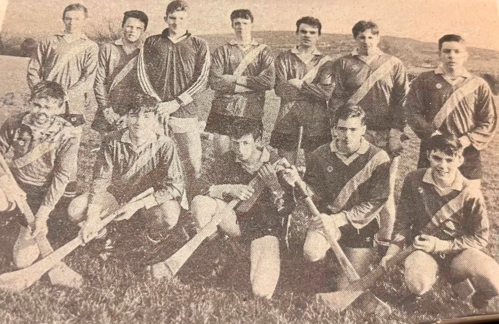 Thomas Davis GAA U15 hurling team before a match in the early 1990s.